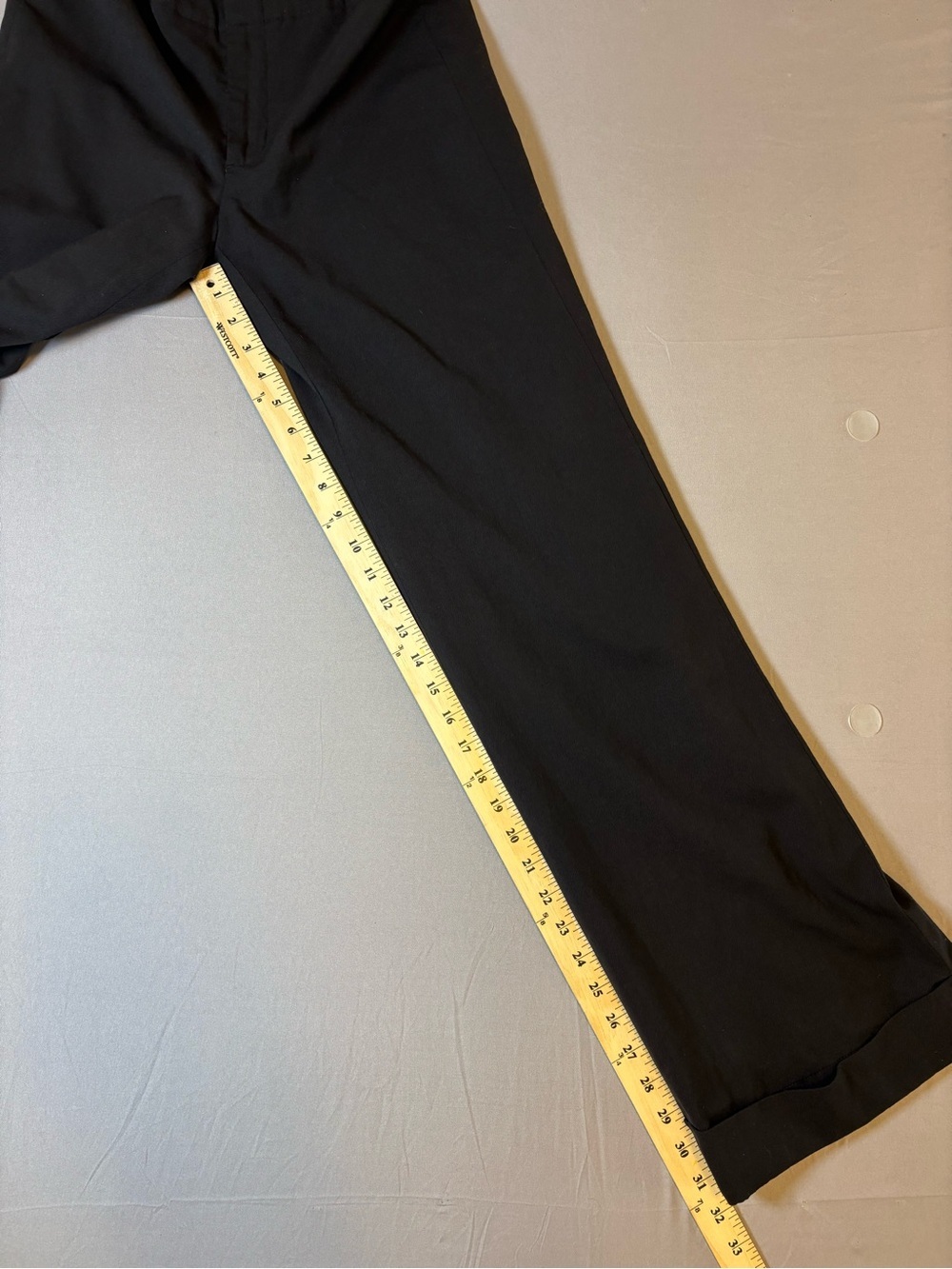 Women’s Like New Wool Banana Republic Cuffed Wide Leg Pants Size 4 - Picture 3 of 7
